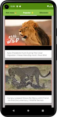 Animal Documentary android App screenshot 1