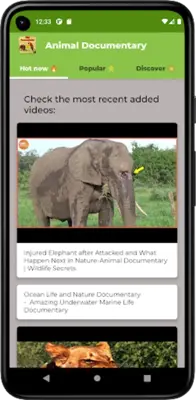 Animal Documentary android App screenshot 4